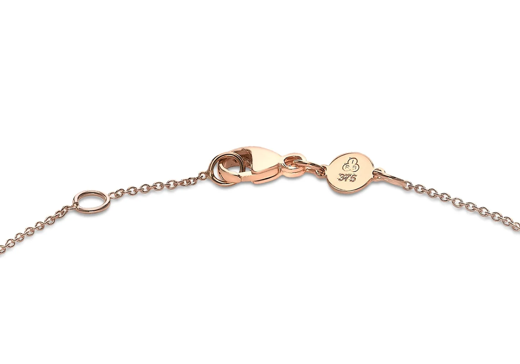 9K Rose Gold 10mm Disc Adjustable Bracelet 18cm-19cm