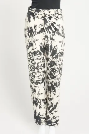 Acid Wash Print Preowned Suit Trouser