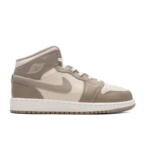 Air Jordan 1 Mid BG (GS) - Legend Light Brown/Khaki/Phantom