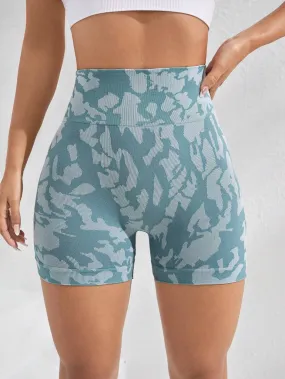 Alaia Camo Print Sports Shorts