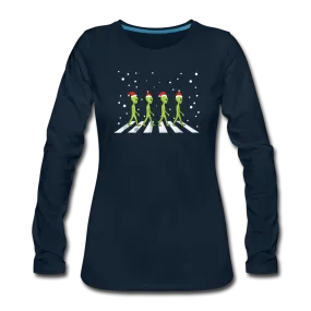 Aliens Crossing Street - Women's Premium Long Sleeve T-Shirt