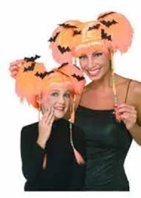 Batty Witch Orange Wig 50935