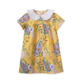 Beet World - Fae Dress - Sunshine Paisley: 2-3 Y