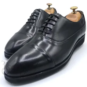 BIG-Capped leather laceup shoe | Black