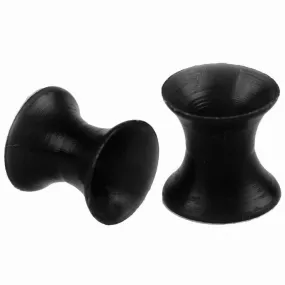 Black Ear Skin Silicone Tunnel