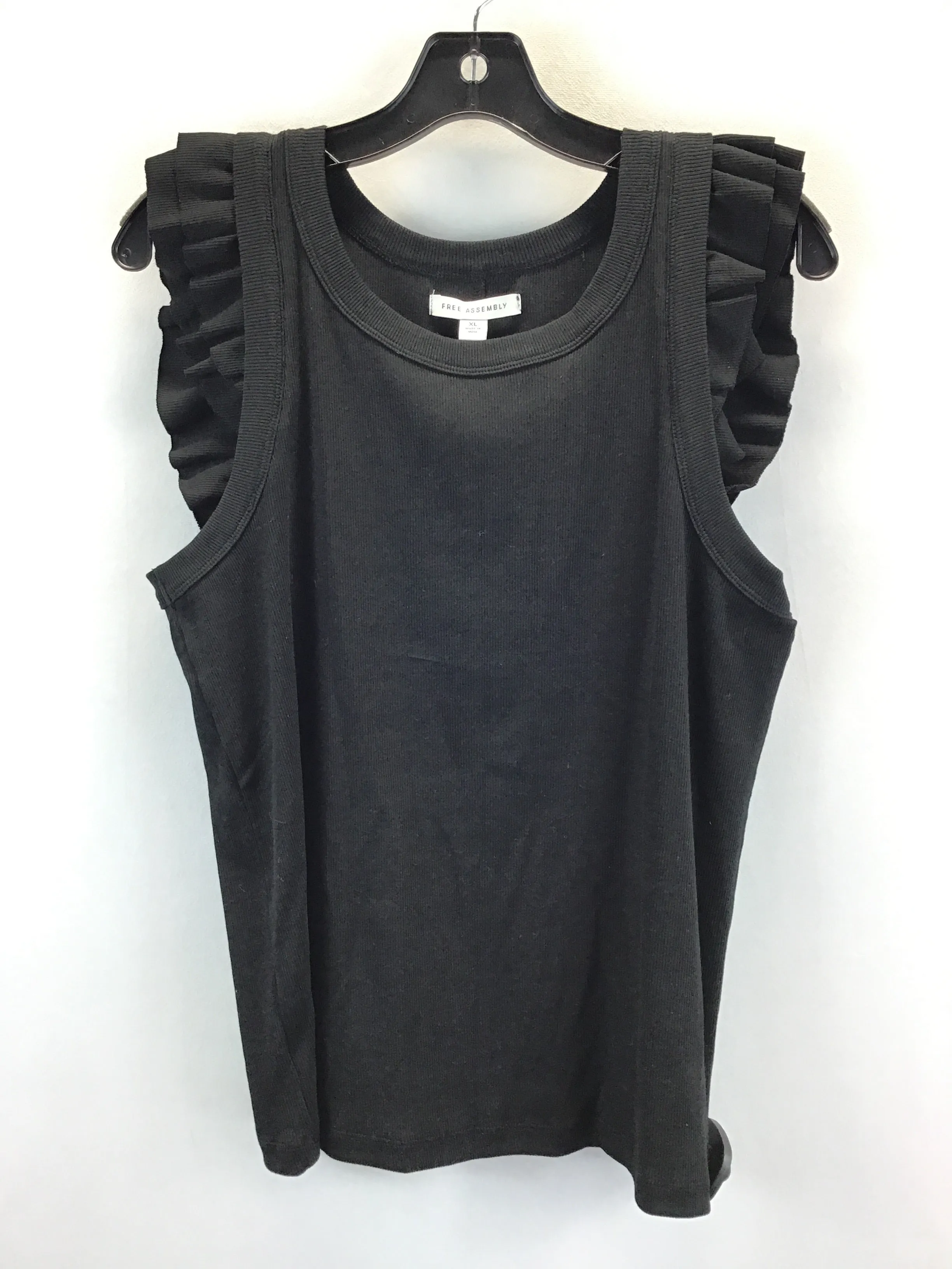 Black Top Sleeveless Free Assembly, Size Xl