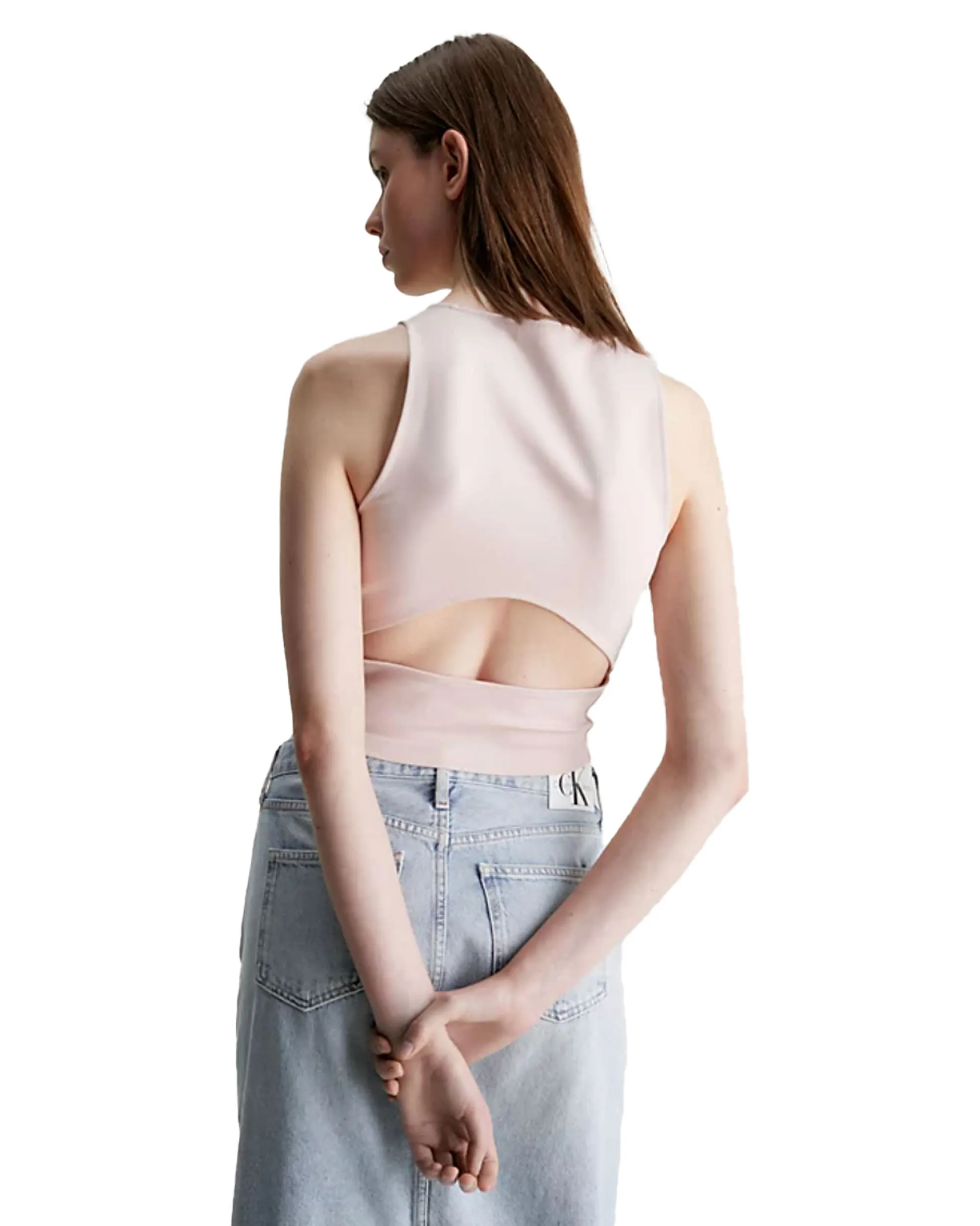 Calvin Klein Archival Milano Top Rosa