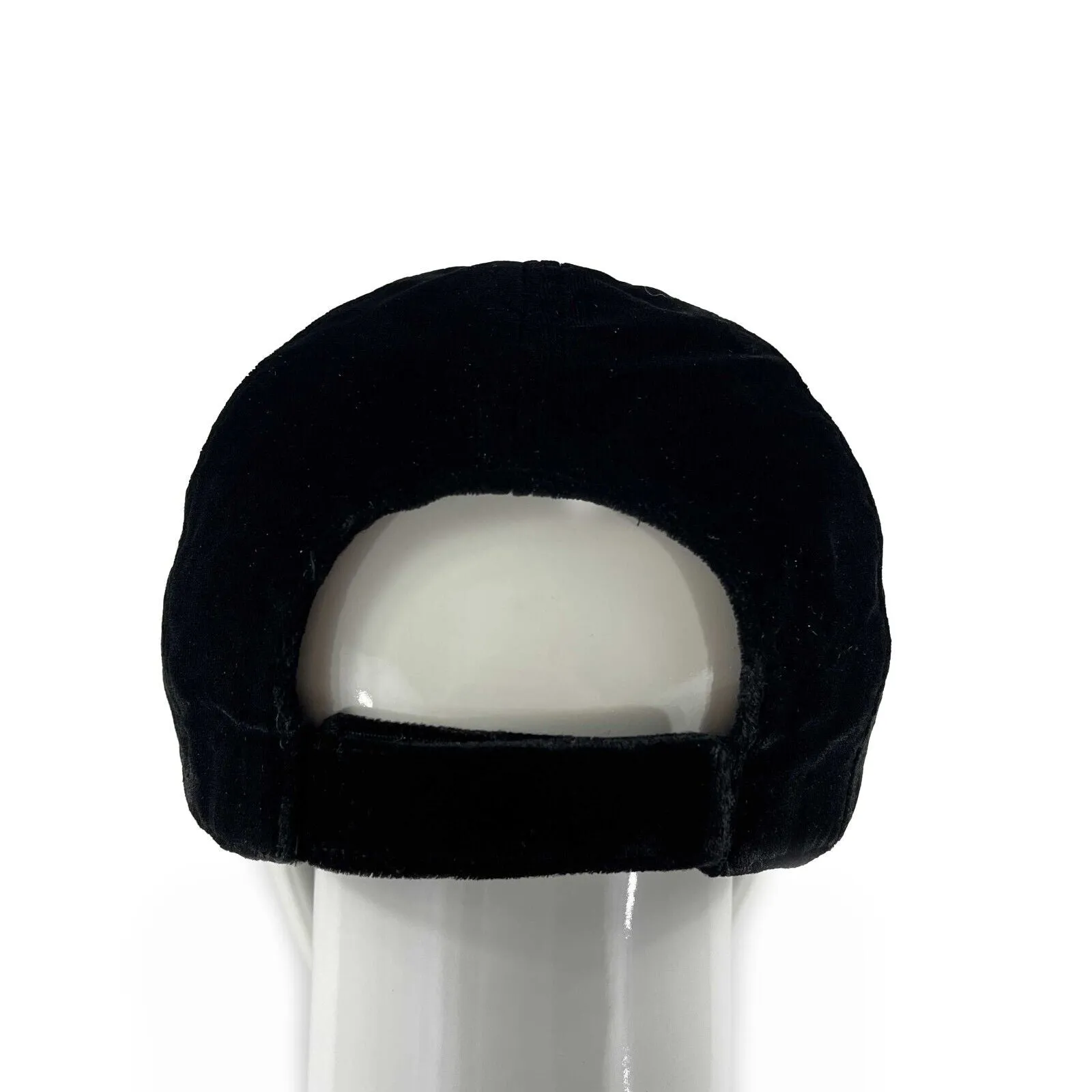 CHANEL - Interlocking CC Black Velour Baseball Hat - M