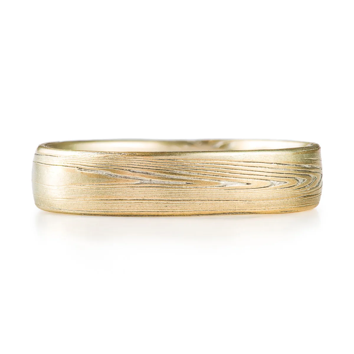 Classic Wedding Band in Vortex Pattern and Spark Palette