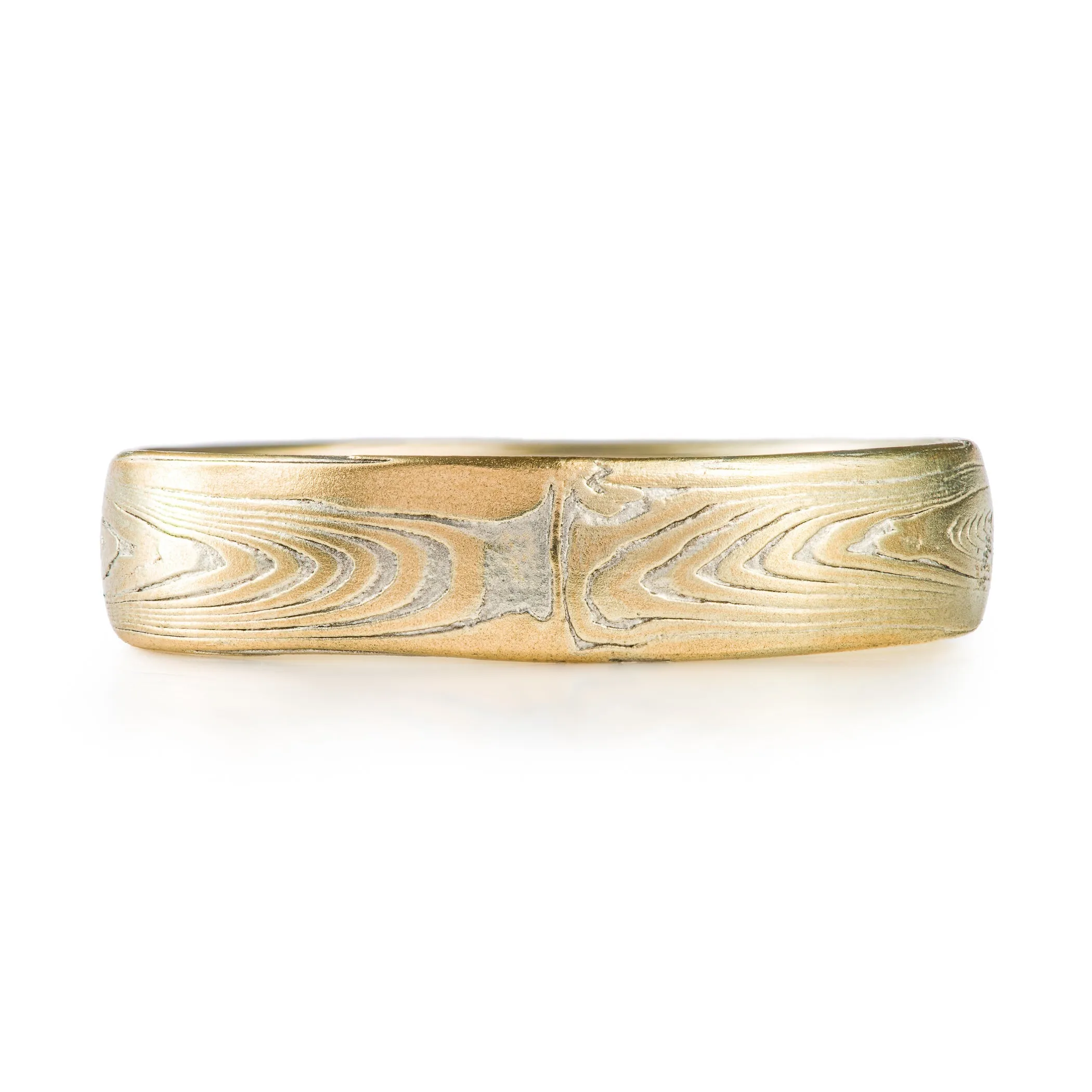 Classic Wedding Band in Vortex Pattern and Spark Palette