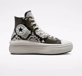 CONVERSE CHUCK TAYLOR ALL STAR MOVE SNAKE EGRET/BLACK PLATEAU