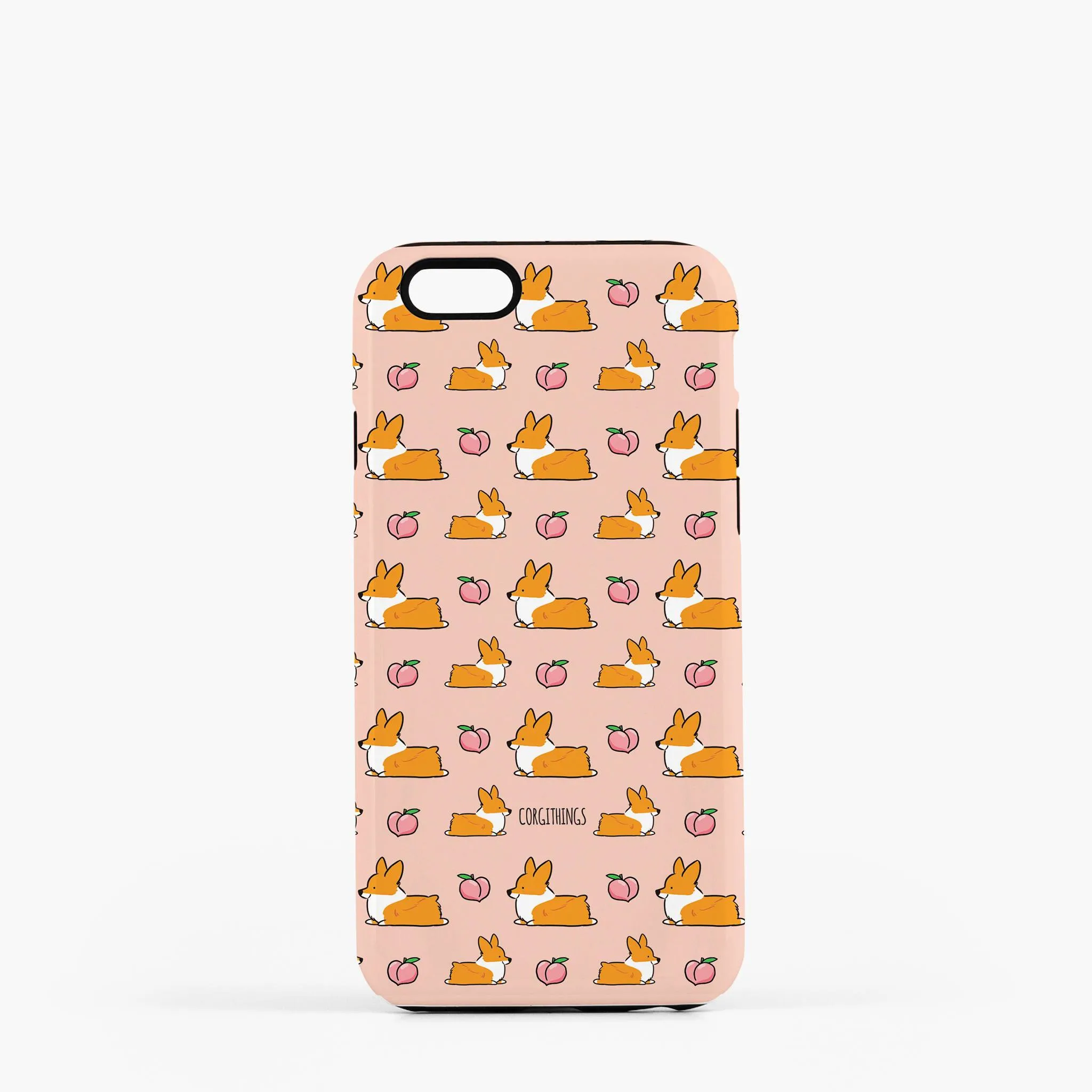 Corgi Sploot Peach Phone Case