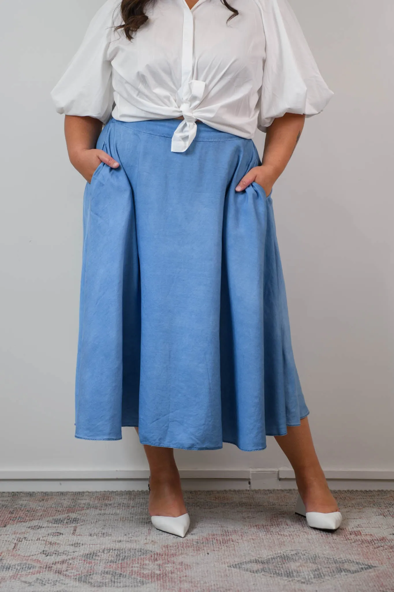 Donna skirt - chambray denim