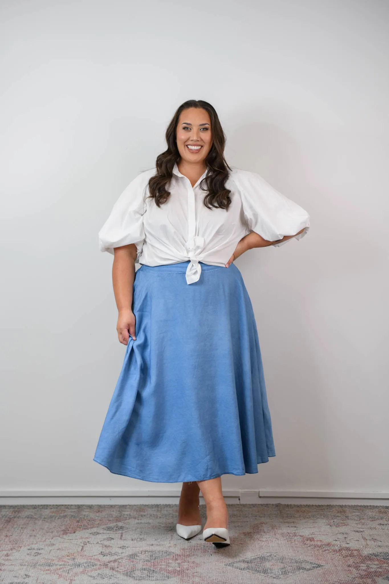 Donna skirt - chambray denim