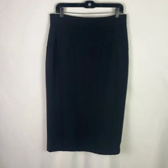 ElisabettaFranchiBlack Fitted Midi Skirt