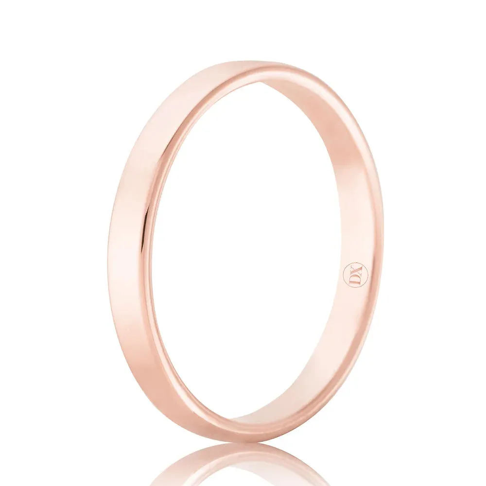 Flat Round 2mm - 9ct Rose Gold