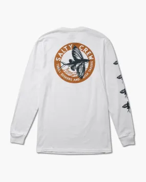 Fly By White L/S Classic Tee