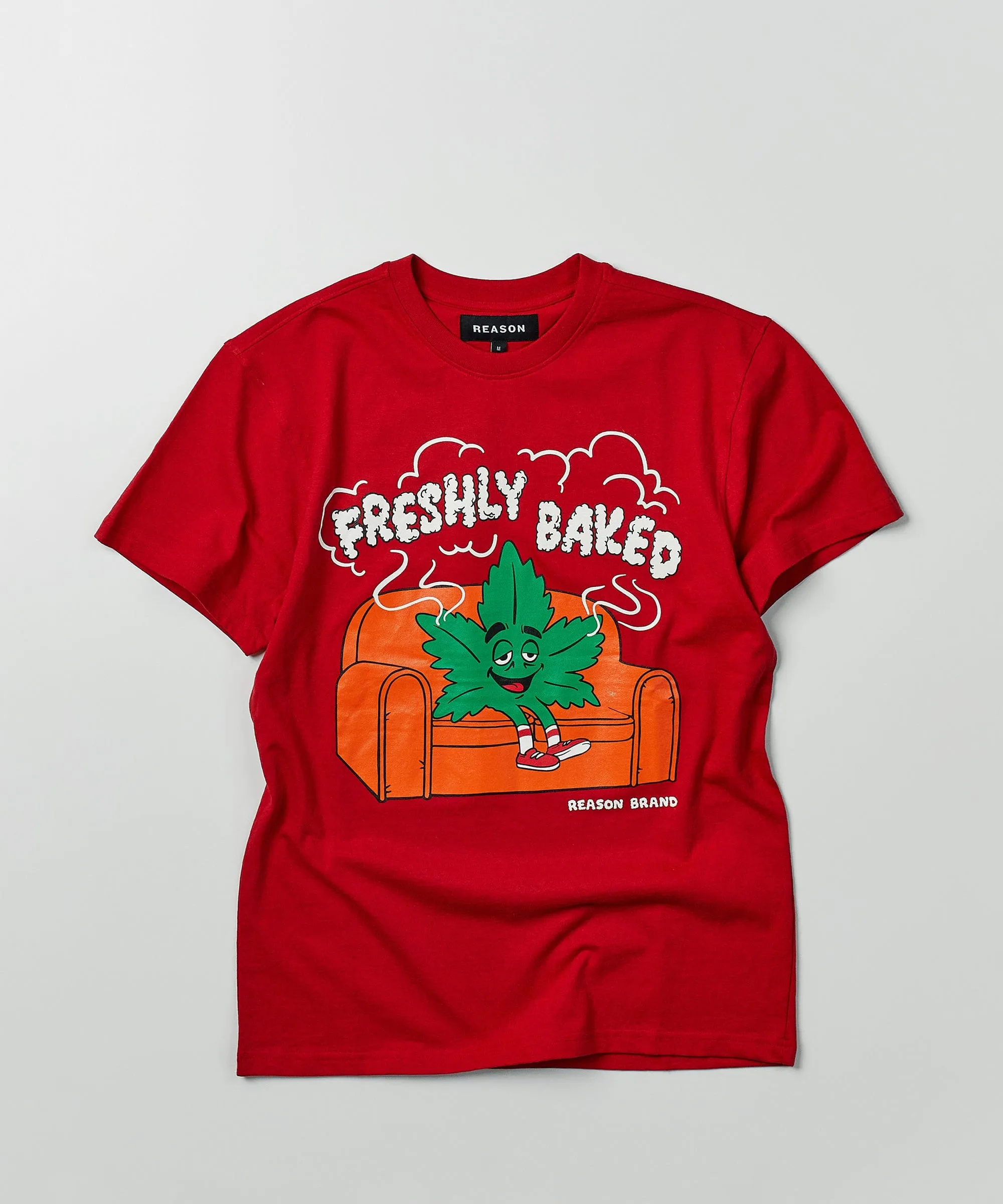 Freshly Baked Short Sleeve Graphic Print Tee - Red