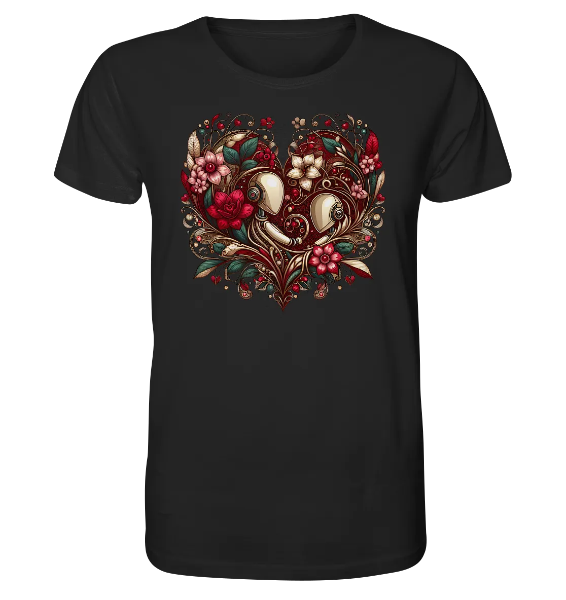 Herren T-Shirt mit Herzmotiv "Amoure Botanicals"