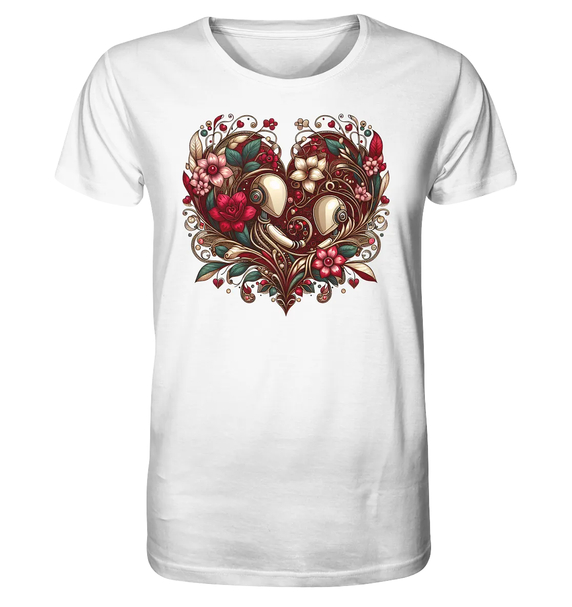 Herren T-Shirt mit Herzmotiv "Amoure Botanicals"