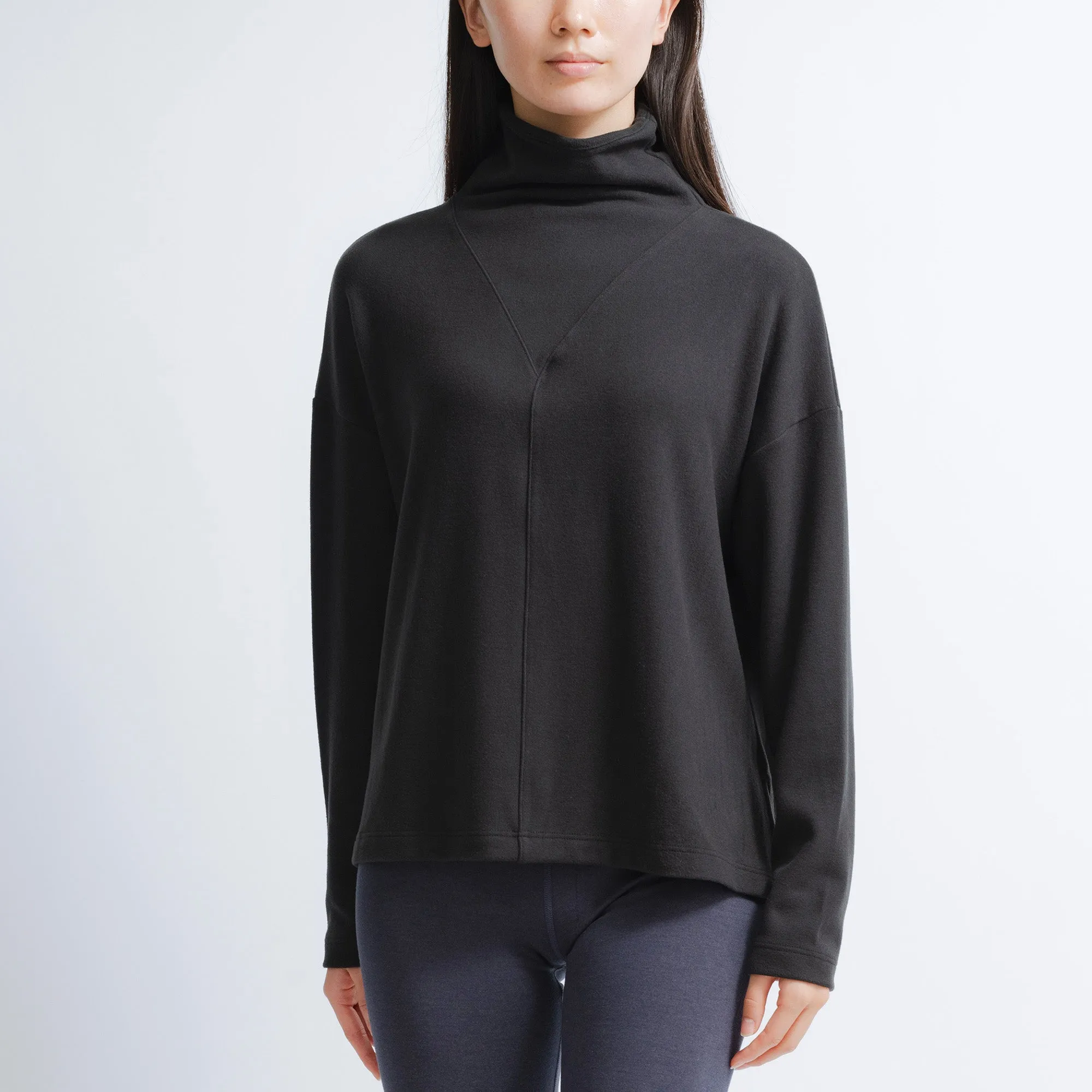 Loft Mock Neck Long Sleeve Top