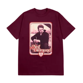 Maroon Retro Photo T-Shirt