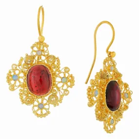 Marquessa Of Rockingham Garnet Earrings