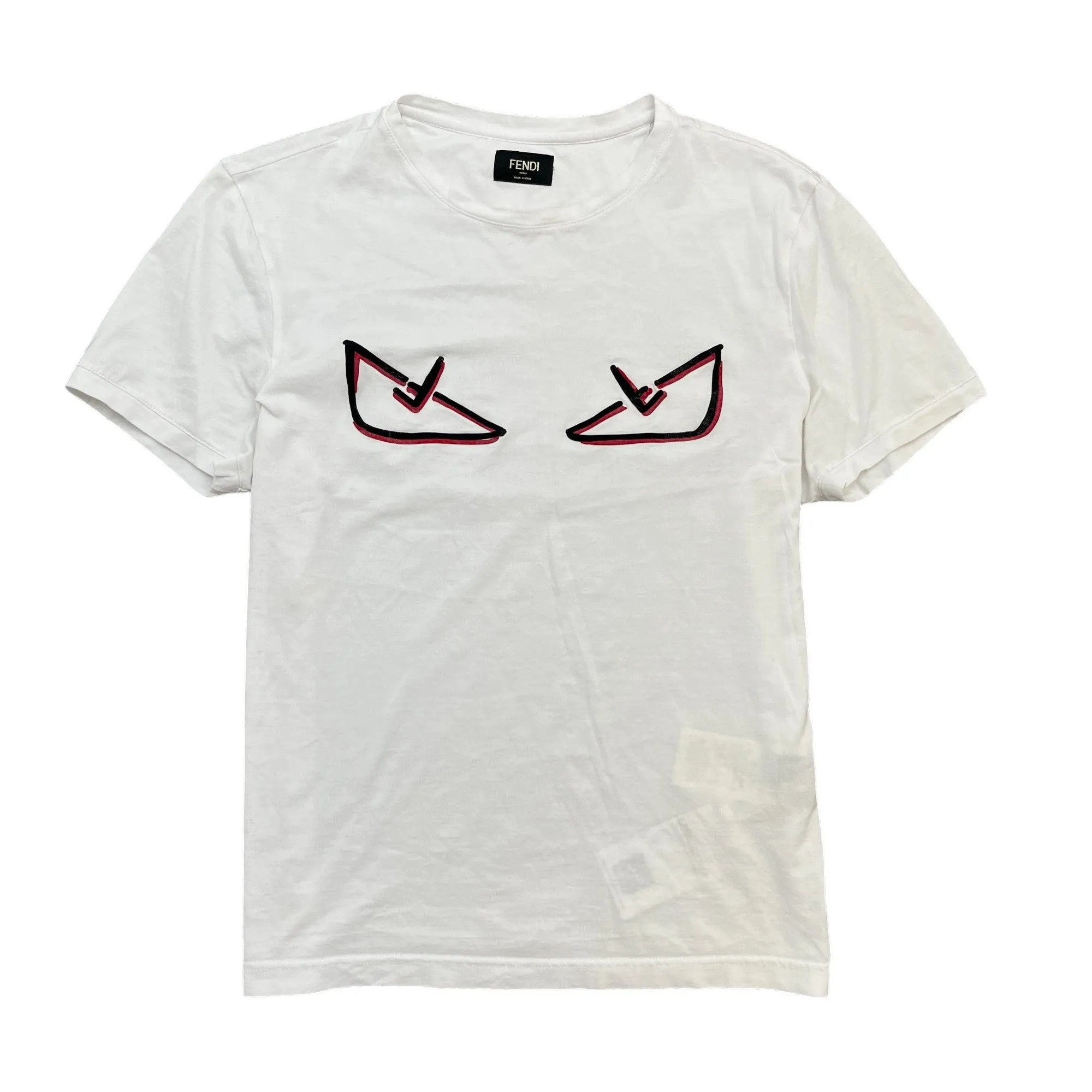 Men's Monster Eye T-Shirt White Size M