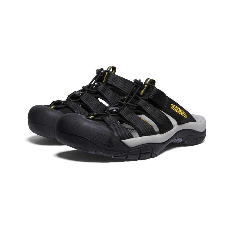 Men's Newport Slide  |  Black/KEEN Yellow