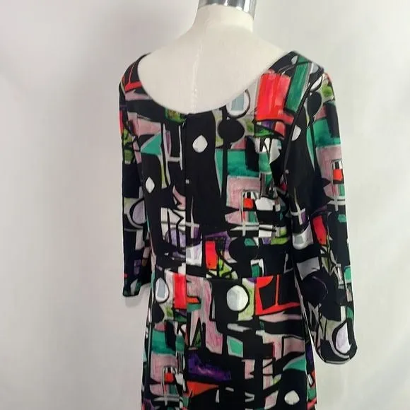 Milly Multi Print Abstract Mini Dress