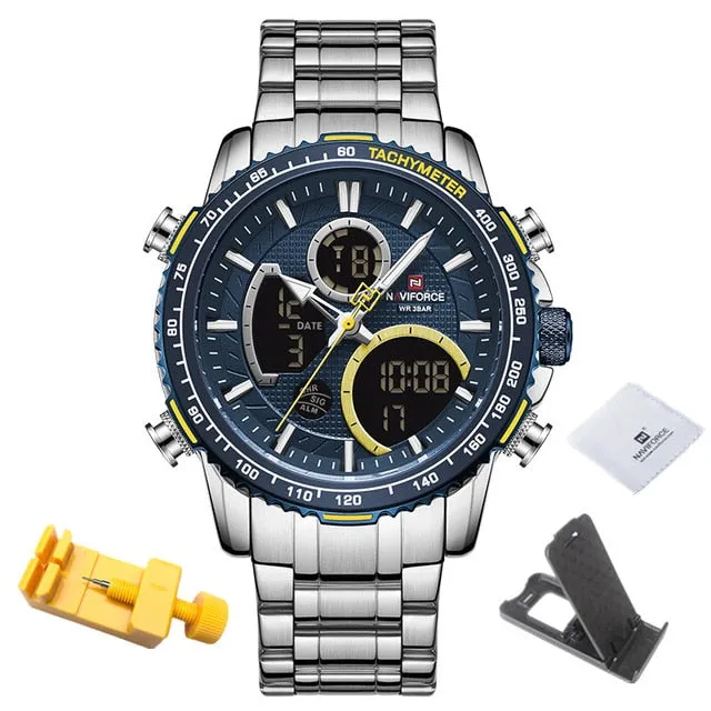 NAVIFORCE Top Luxury Men's Chronograph Big Dial Sport Watch