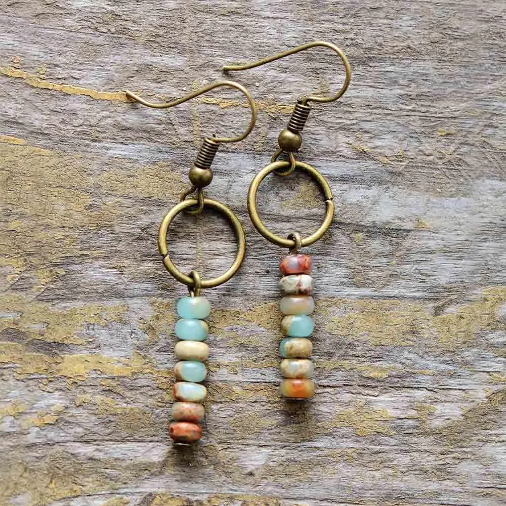 Ngawa King Jasper Dangle Earrings