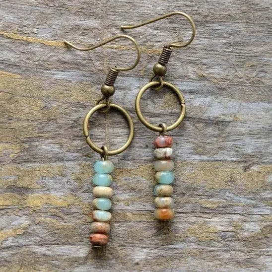 Ngawa King Jasper Dangle Earrings