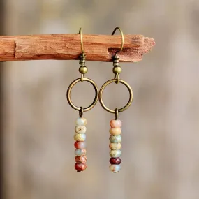 Ngawa King Jasper Dangle Earrings