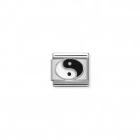 Nomination LINK COMPOSABLE CLASSIC IN ARGENTO YIN YANG 330202/14