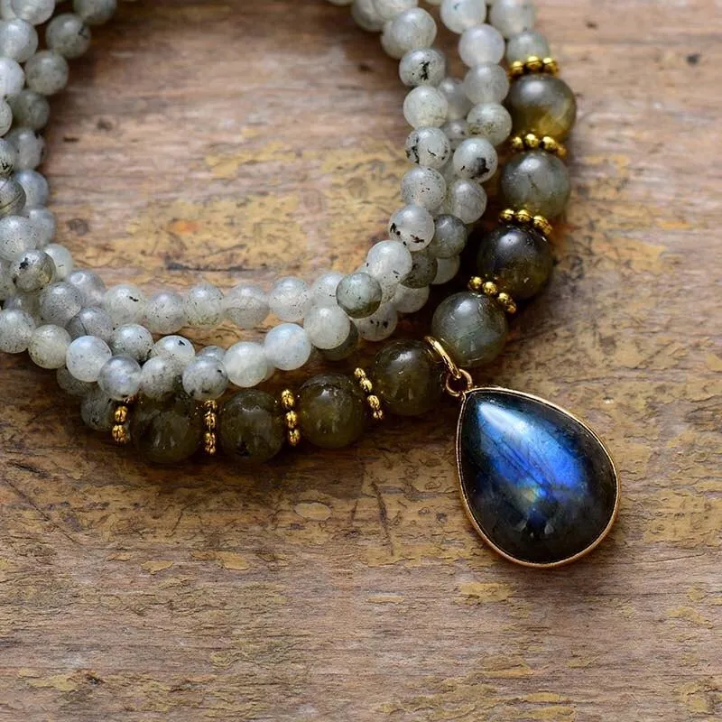 'Nyiwarri' Labradorite Beads Pendant Necklace