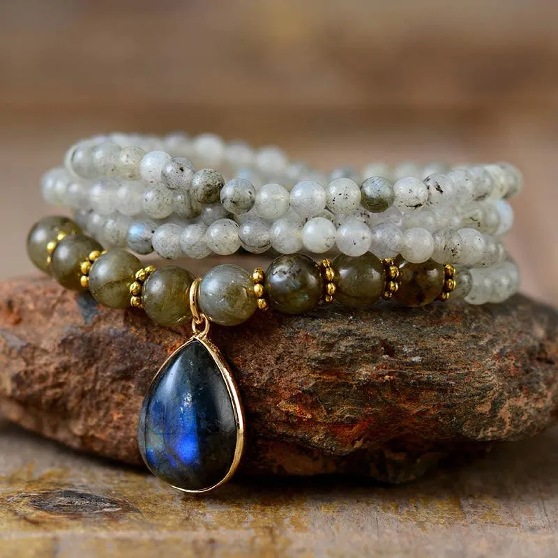 'Nyiwarri' Labradorite Beads Pendant Necklace