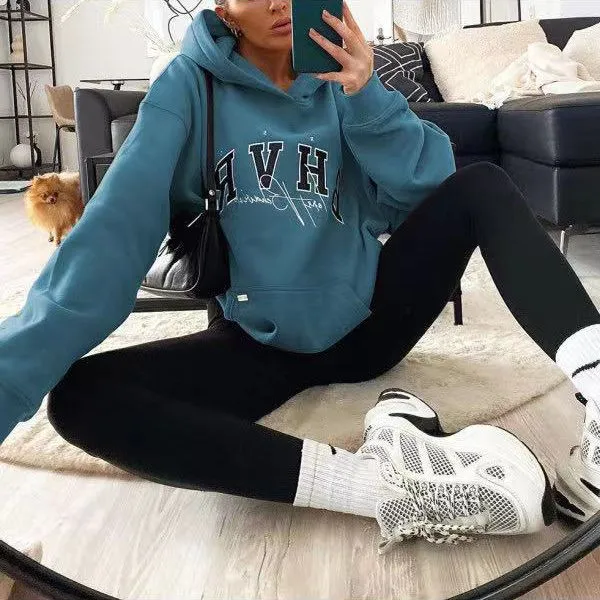 Oversized Letters Printed Designer Hoodies For Women