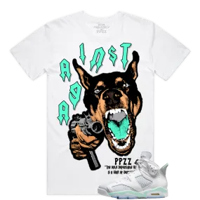 PPZZ x Rich People Against K9 Tee (Wte/Mint) /D6