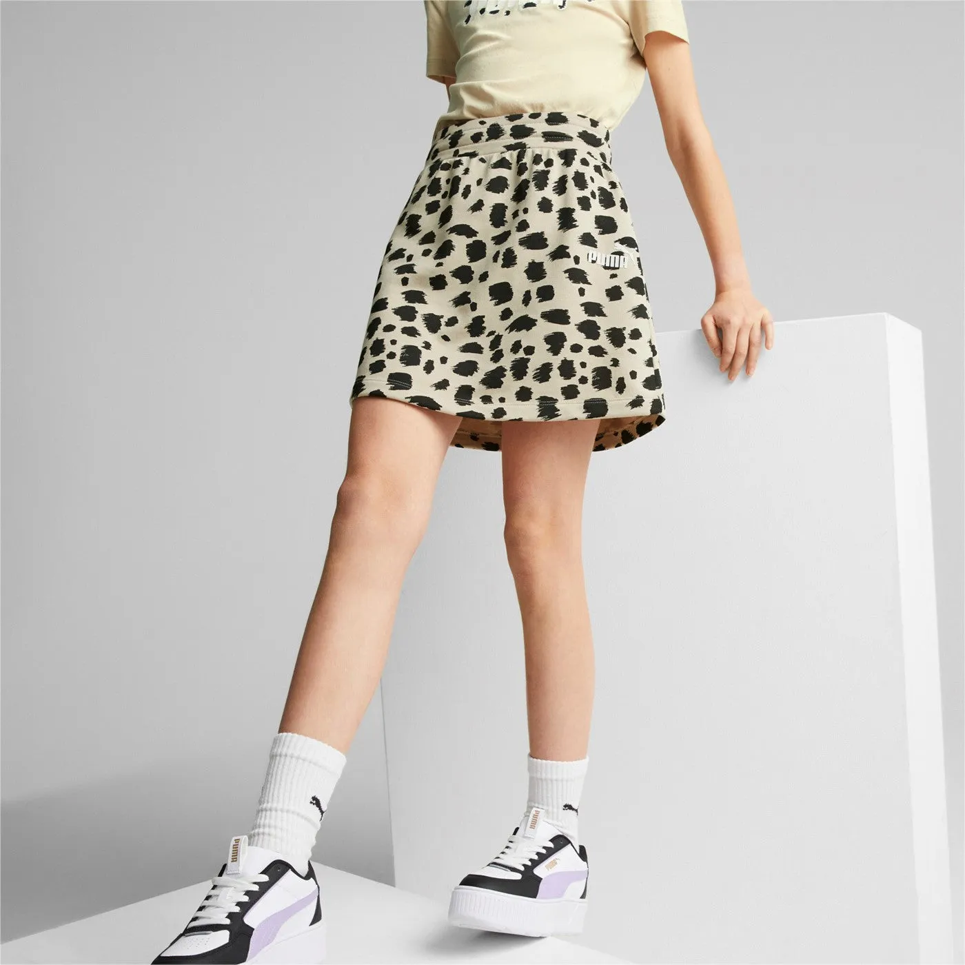 Puma Skirt for girls and boys Ess Animal AOP Skirt TR G 673527-88 granola