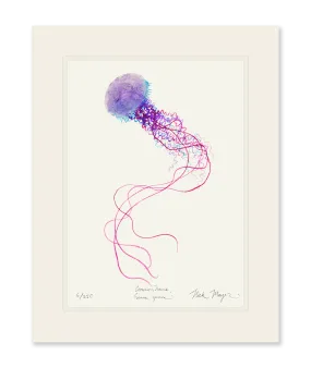 Purple Jellyfish I Print