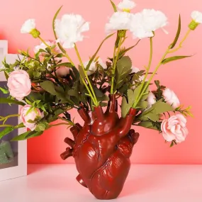 Realistic Heart Flower Pot