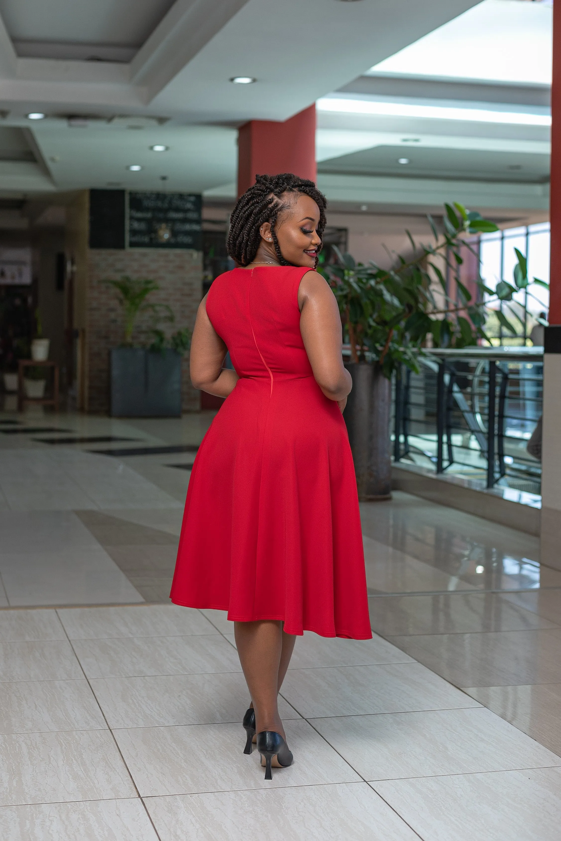 Red aline dress Crush