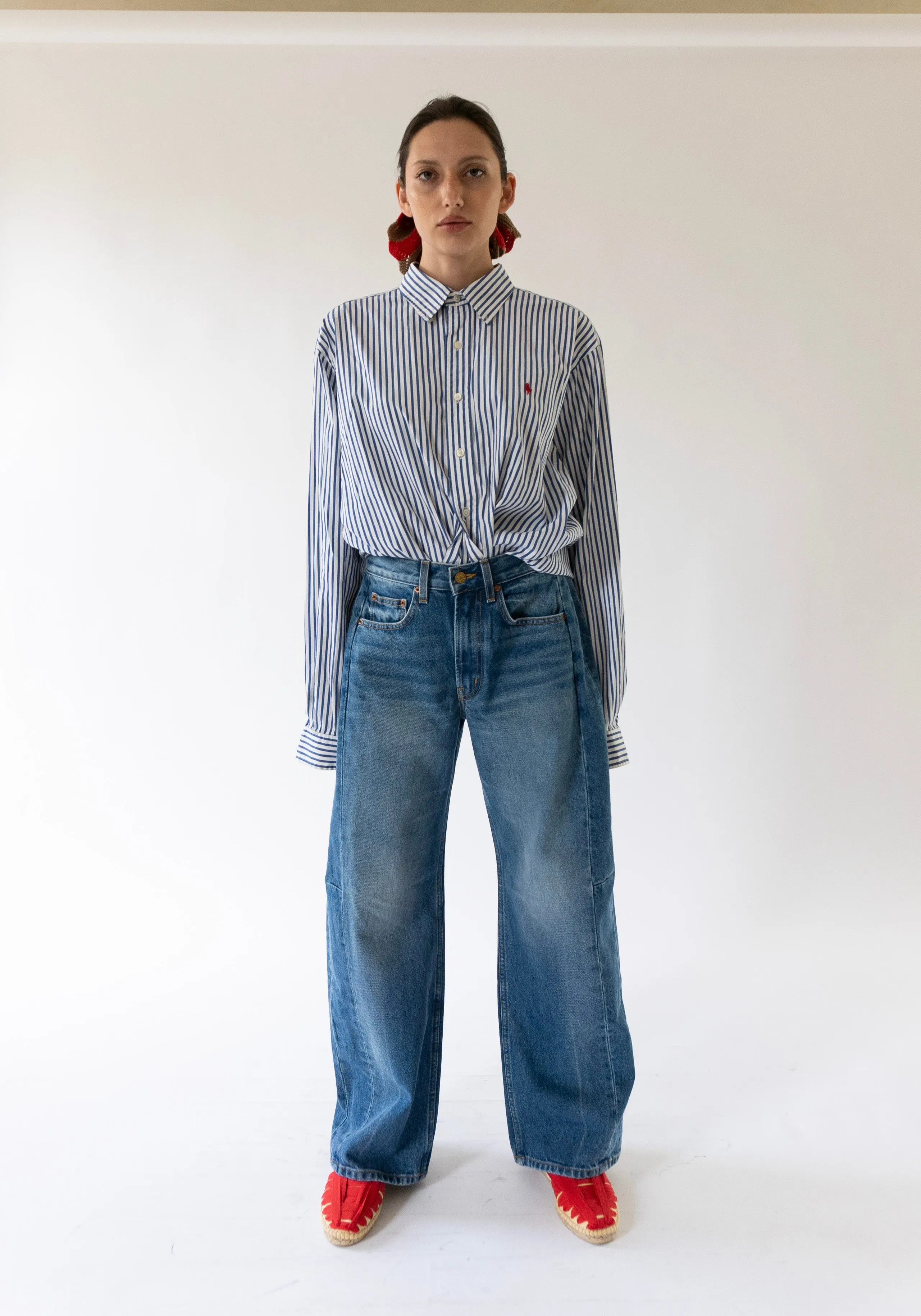 Relaxed Lasso Long Jean in Hyde Wash