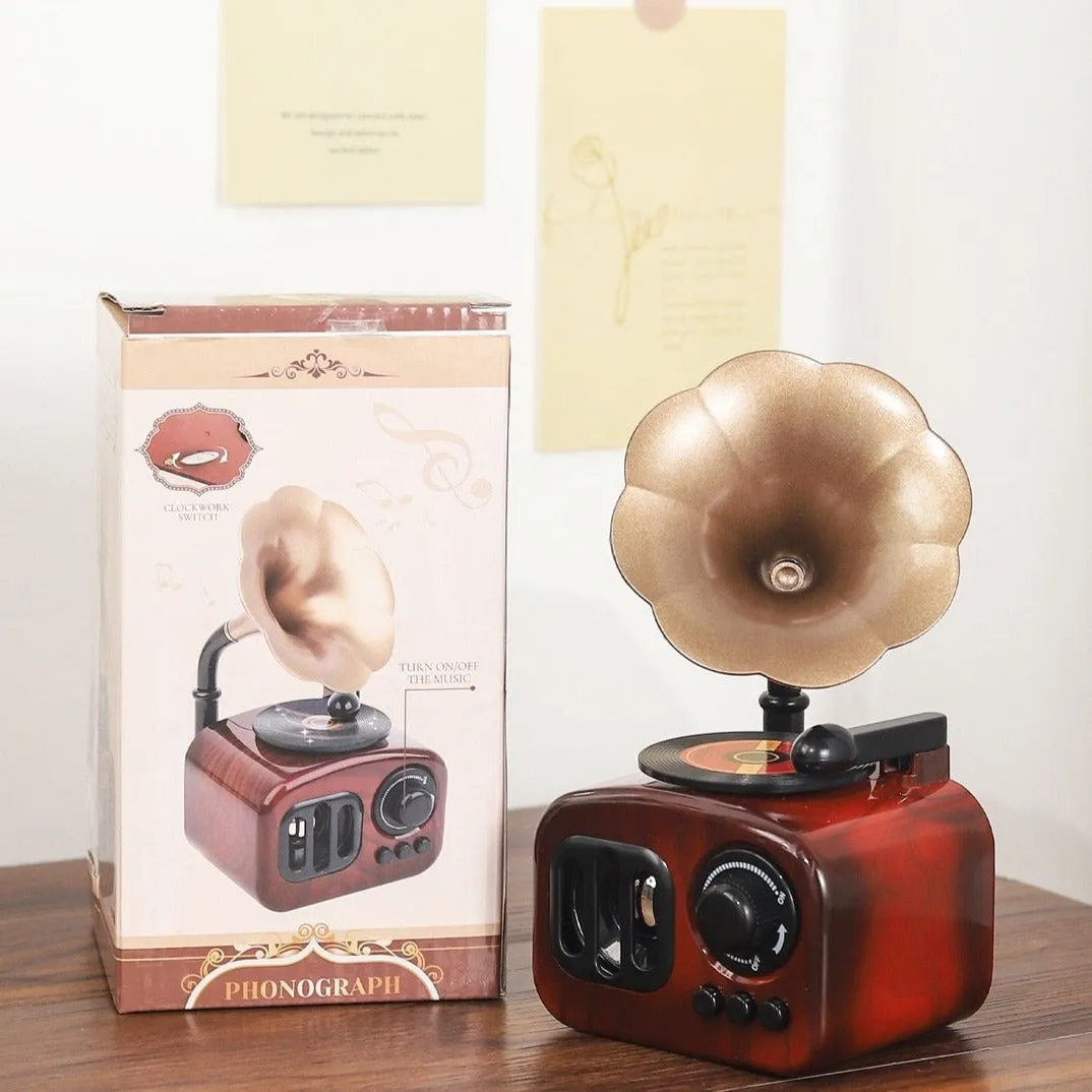 Retro Gramophone Music Box