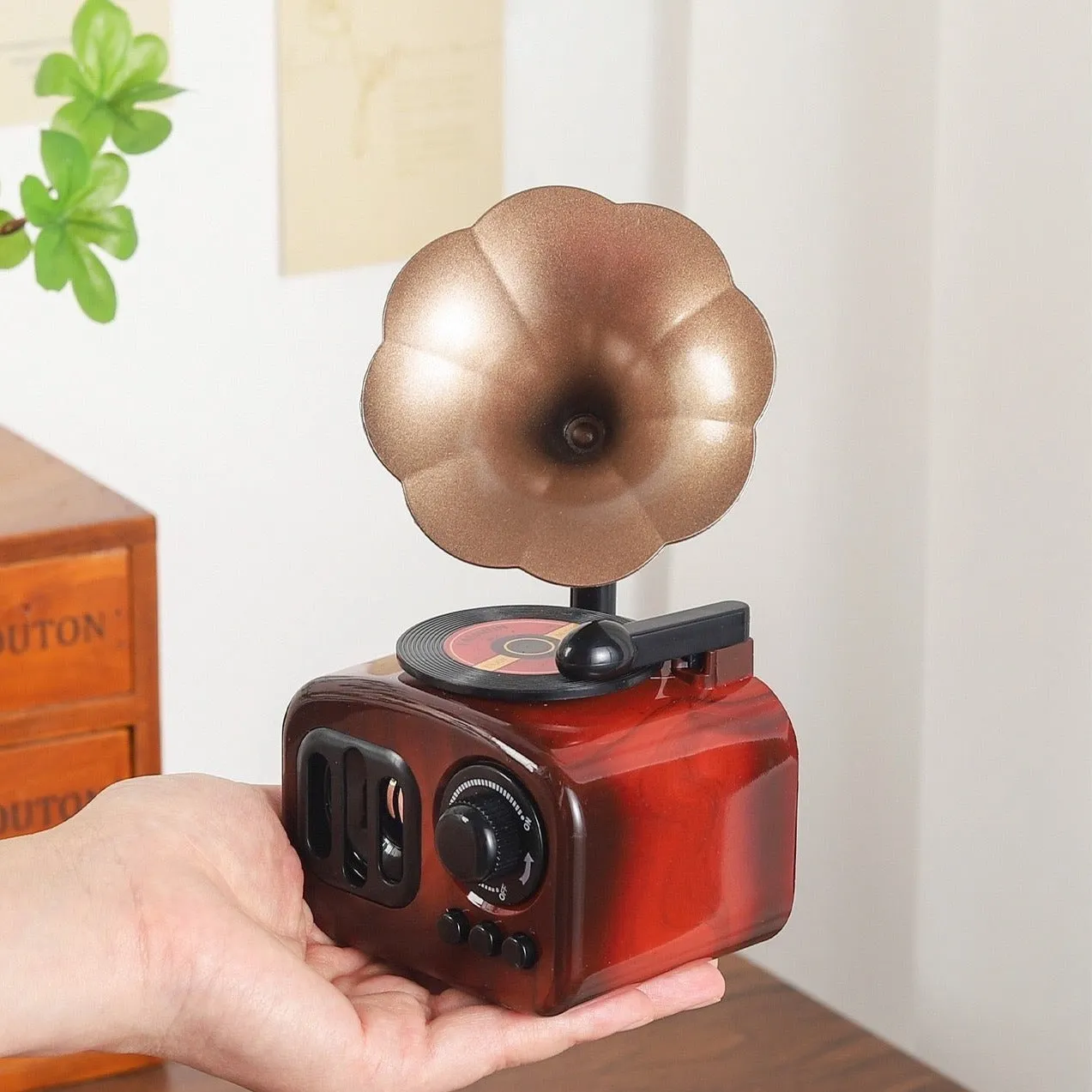 Retro Gramophone Music Box