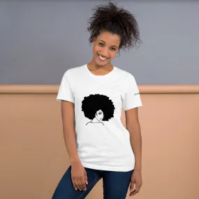 Short-Sleeve Unisex T-Shirt Black and White Afros