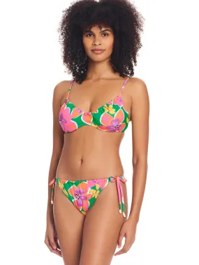 Super Bloom Side Tie Hipster Bikini Bottom Multi