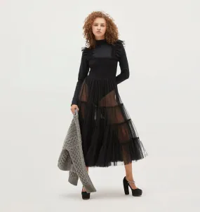 The Tulle Ellie Nap Dress - Black Tulle