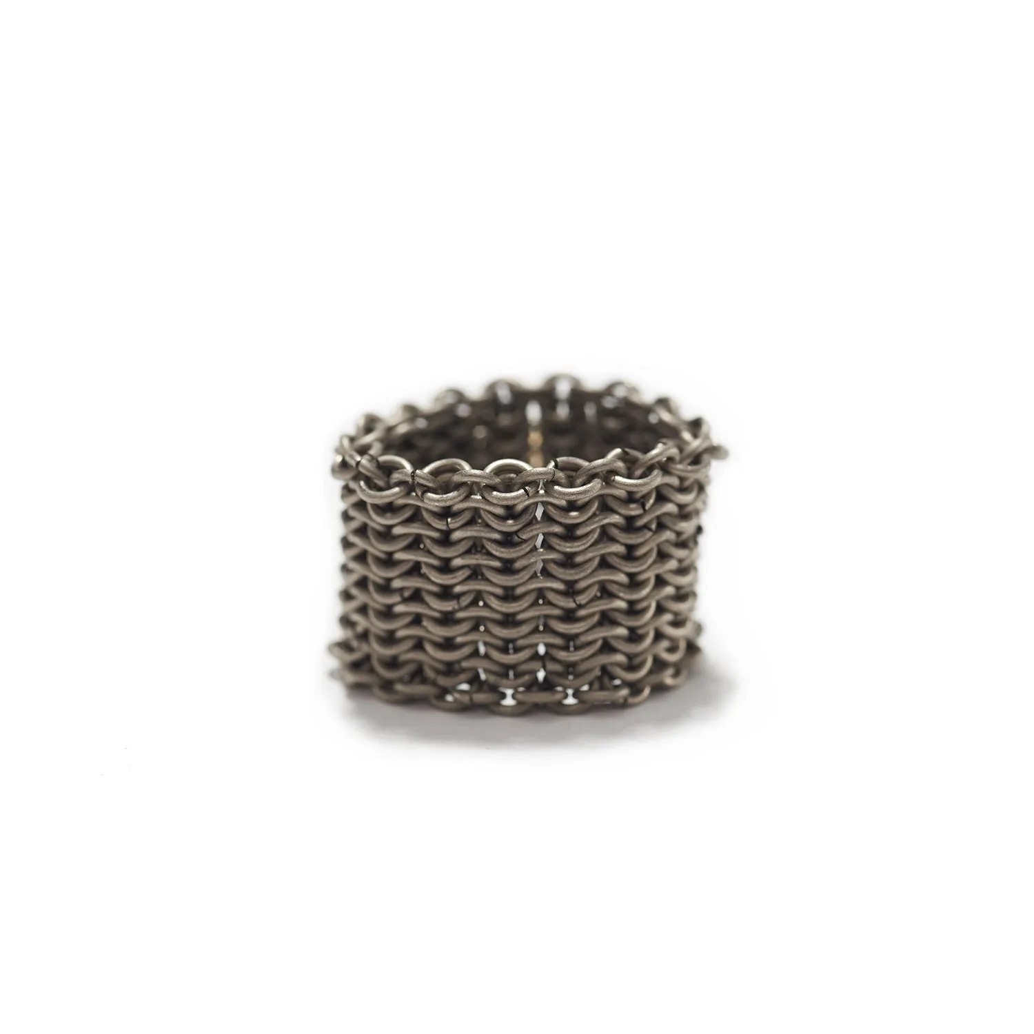 Titanium Ring with Seven Diamonds